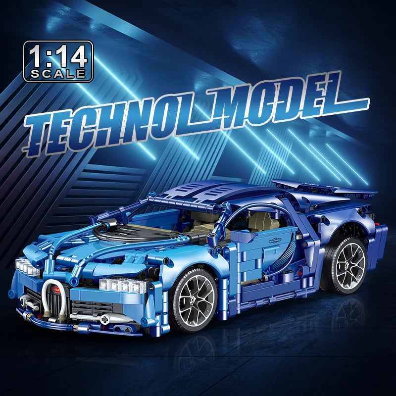Bugatii Sports Car Building Blocks Set for Kids Playset