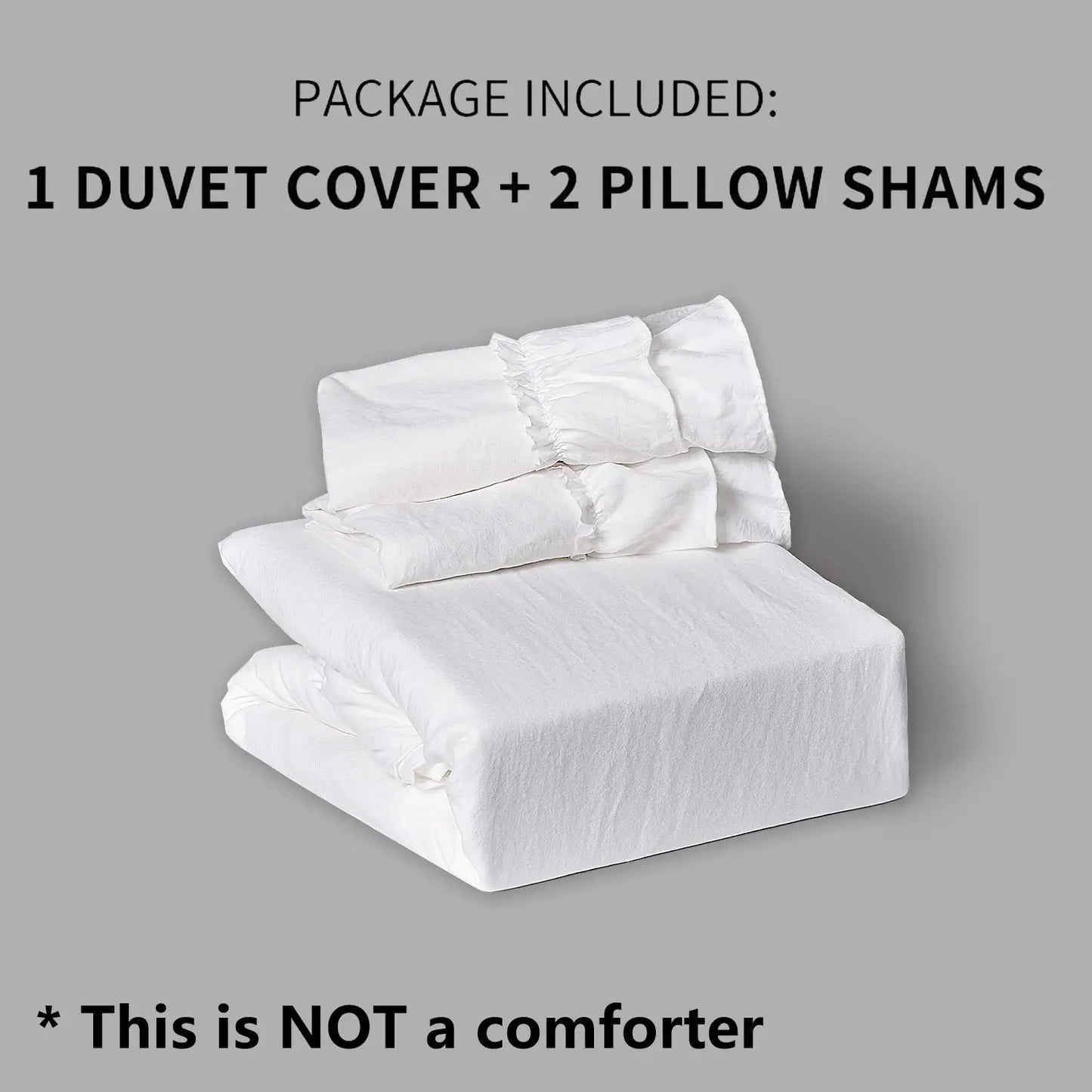 Cozy Farmhouse Ruffled Duvet Cover Set for Elegant Bedding