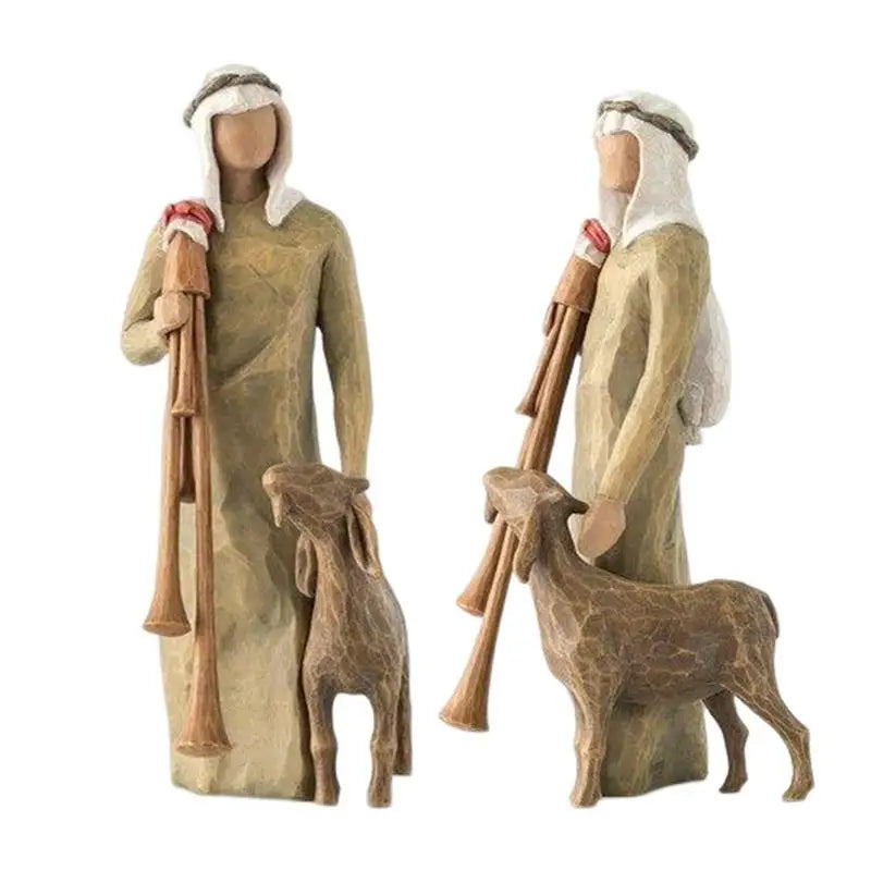 Nativity Scene Figures Set for Religious Home Decoration