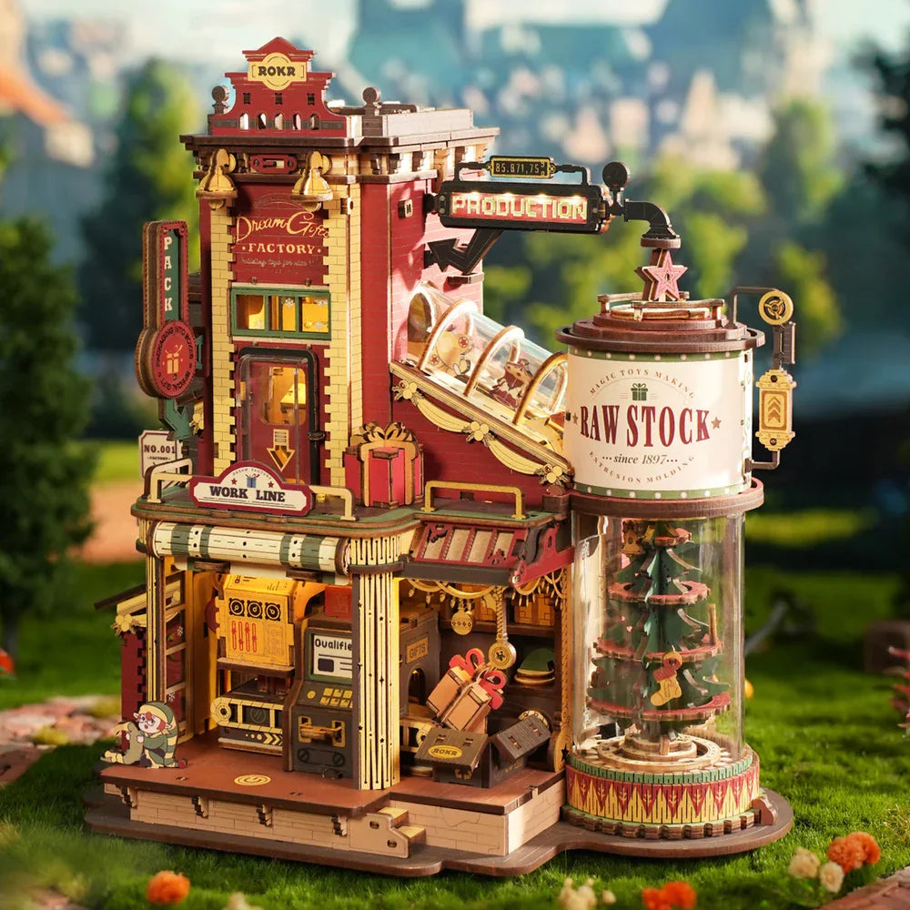 Robotime Rokr Dream Factory 3D Wooden Puzzle Music Box