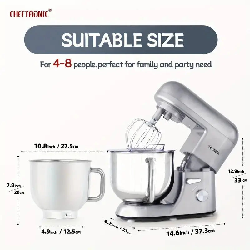 Cheftronic Six Speed Stand Mixer With Stainless Steel Bowl