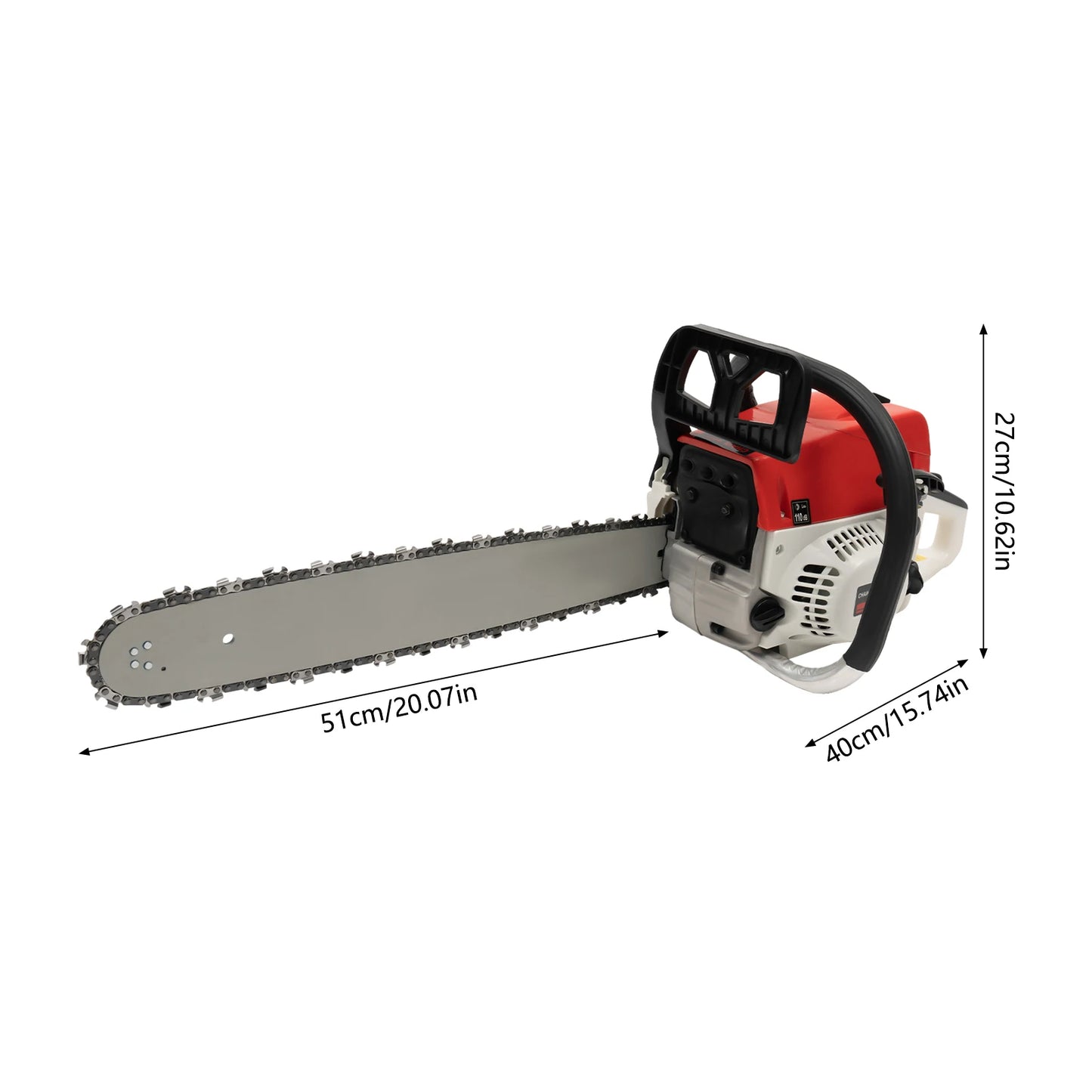 Gas Powered Chainsaw for Efficient Tree Pruning and Wood Cutting