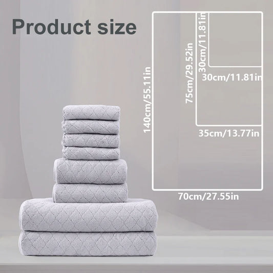 Luxury 8 Piece Cotton Towel Set for Ultimate Comfort