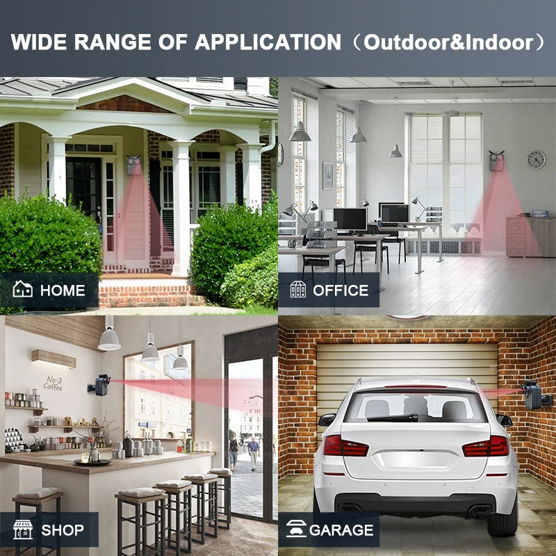 HTZSAFE Wireless Driveway Security Alarm Motion Detection System