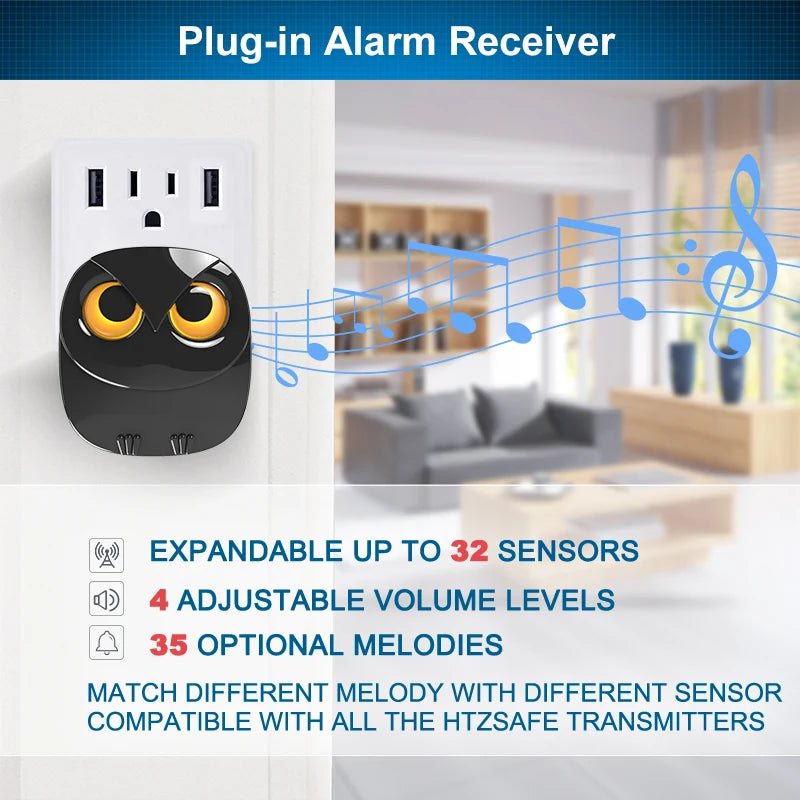 HTZSAFE Wireless Driveway Security Alarm Motion Detection System