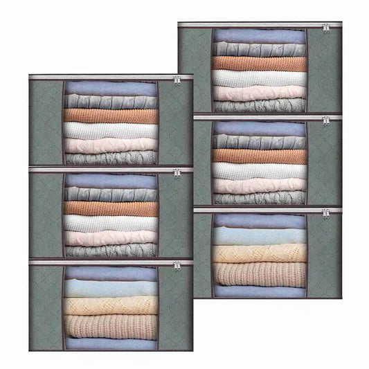 Large Storage Bags with Sturdy Handles for Organized Closet