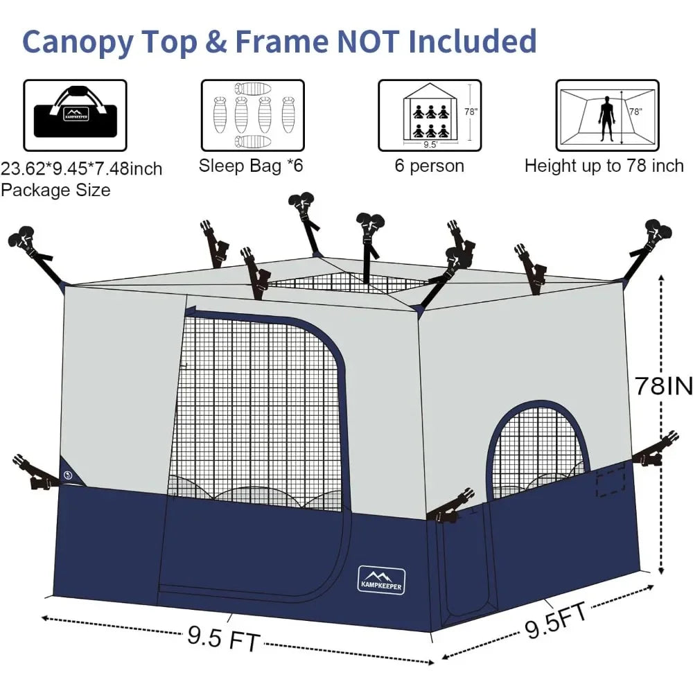 Camping Inner Tent For Pop Up Canopy Converts To Shelter