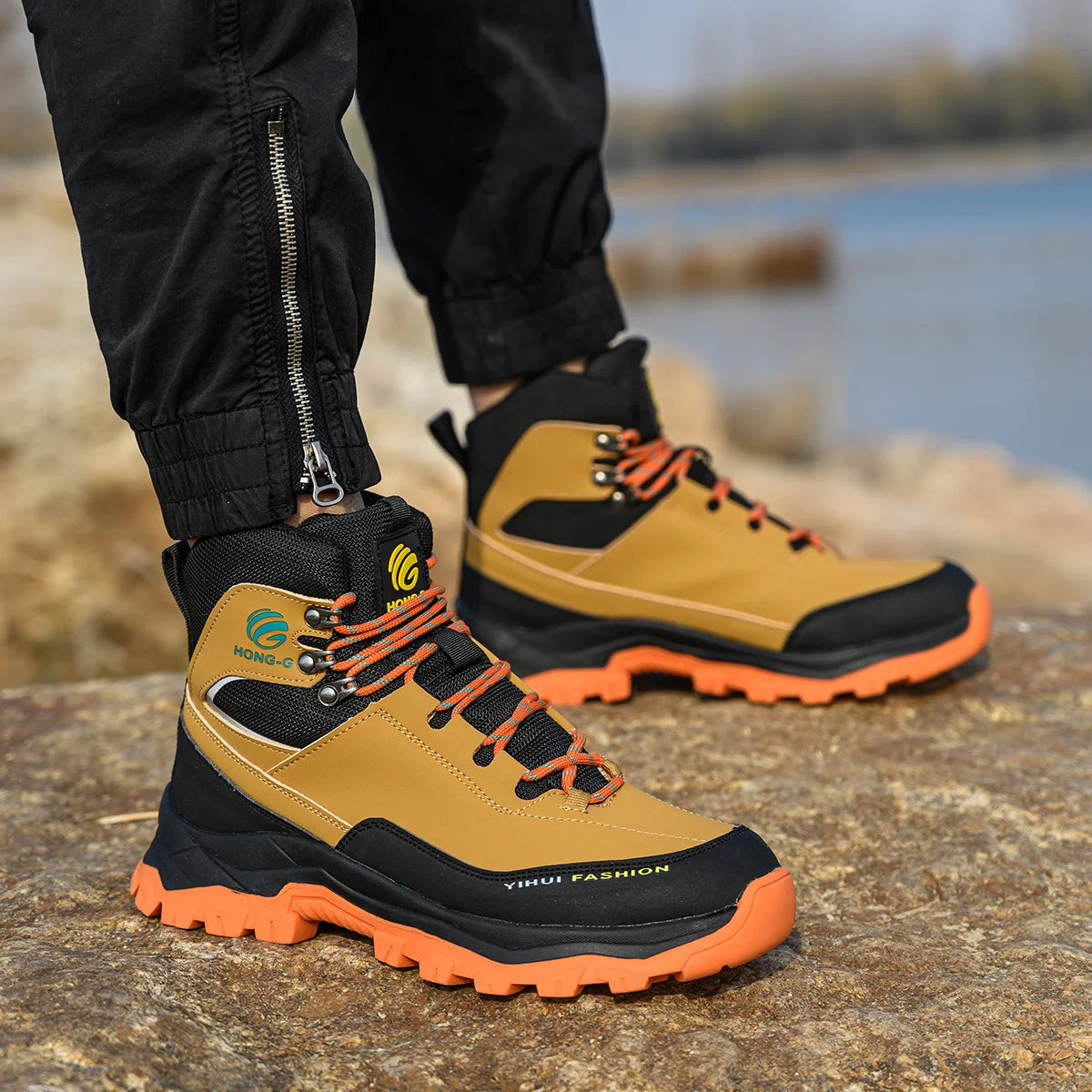 Men's Protective Work Safety Shoes Anti Puncture Steel Toe Breathable