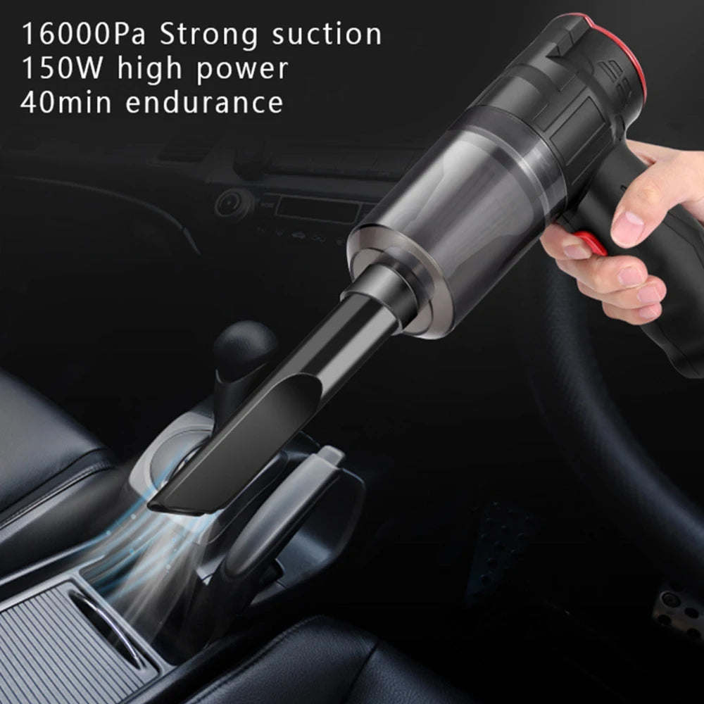 Portable High Power Wireless Vacuum Cleaner for Home and Car