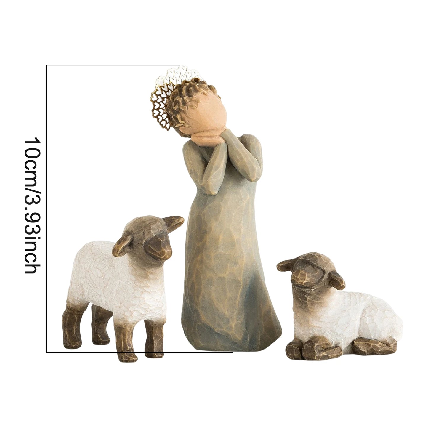 Nativity Scene Figures Set for Religious Home Decoration