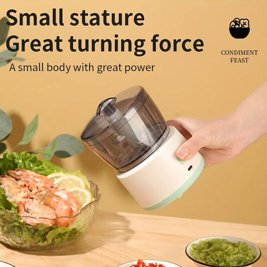 Cordless Food Processor Chopper Grinder Portable Kitchen