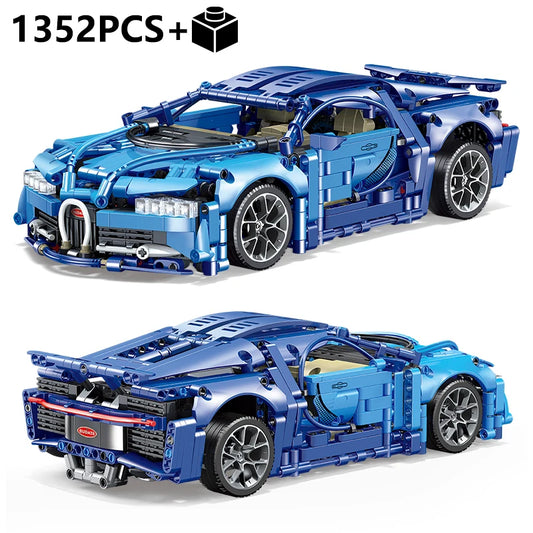 Bugatii Sports Car Building Blocks Set for Kids Playset