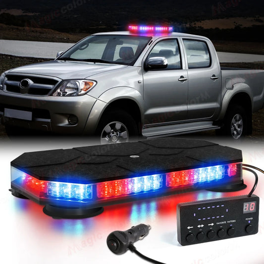 LED Car Roof Top Strobe Lights Emergency Warning Beacon