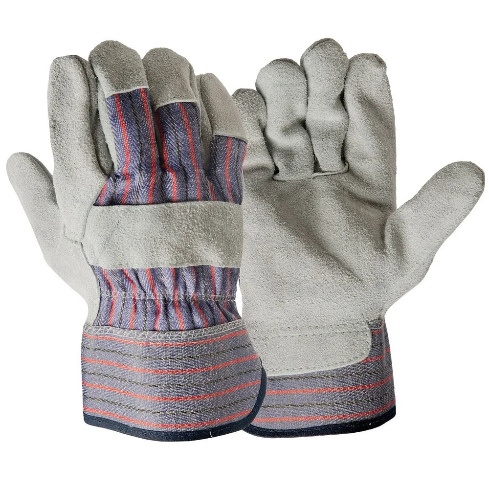 Durable Leather Palm Gardening Gloves Unisex Heavy Duty