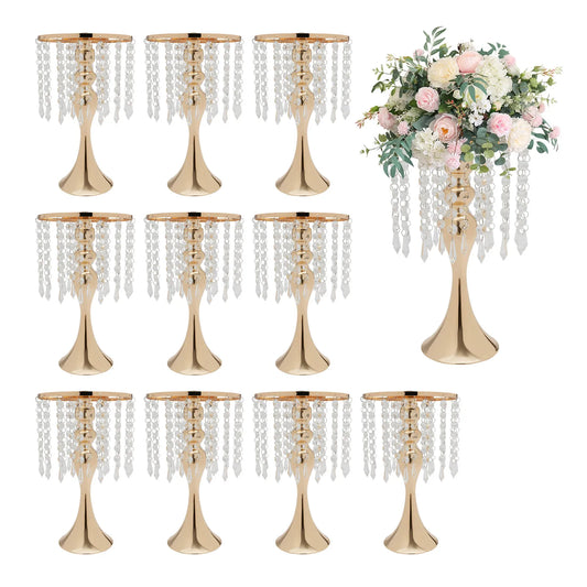 Crystal Flower Centerpiece Stand For Elegant Wedding Decor