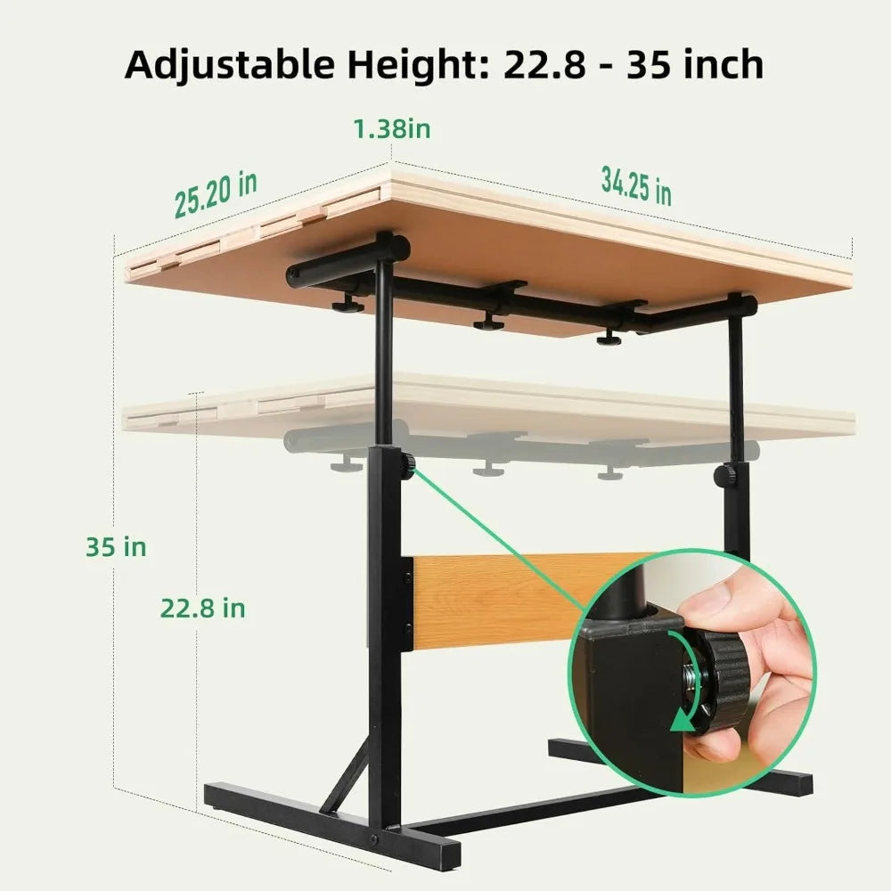 Wooden Jigsaw Puzzle Table for Adults With Drawers