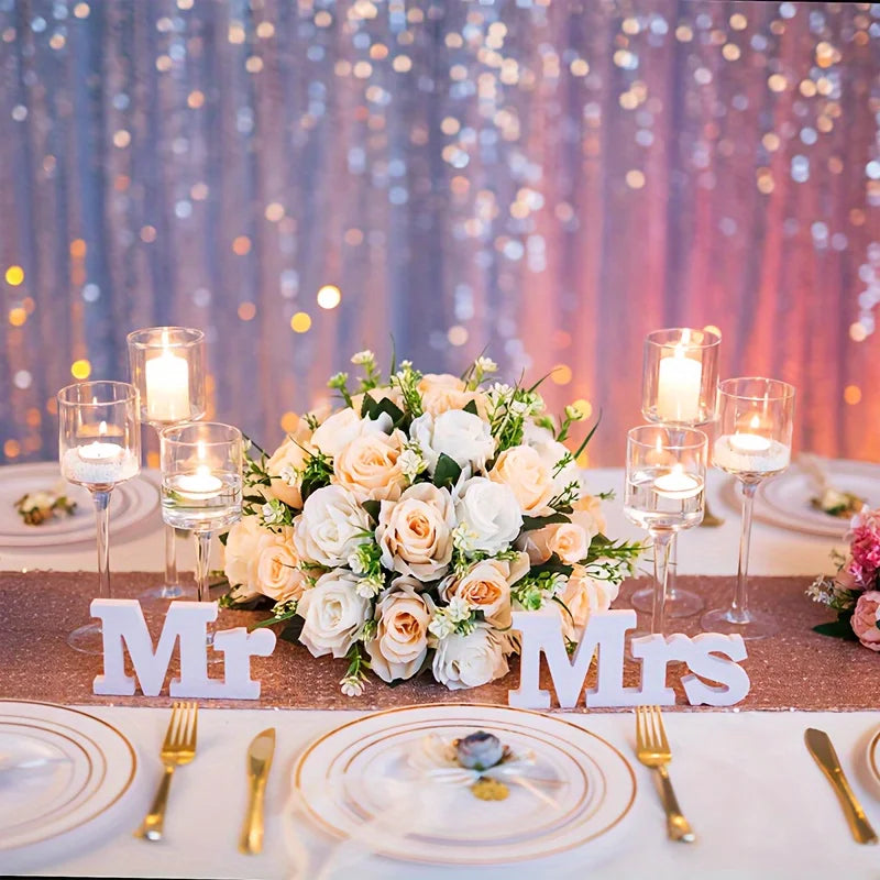 Set of 3 Glass Tall Tealight Candle Holders for Decor