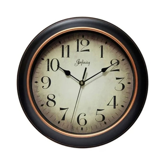 Modern Round Wall Clock with Quartz Movement and Elegant Design
