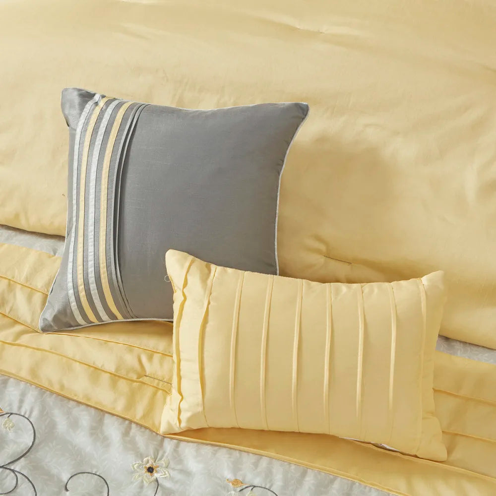 Embroidered Comforter Set for Stylish Bedroom Décor