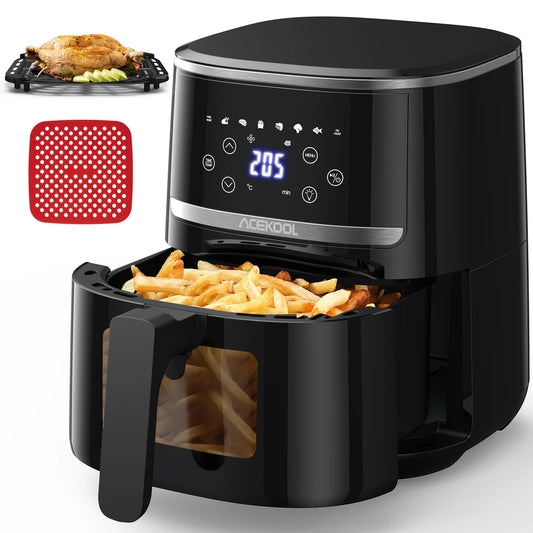 Digital Air Fryer Toaster Oven With 8 Presets And Window
