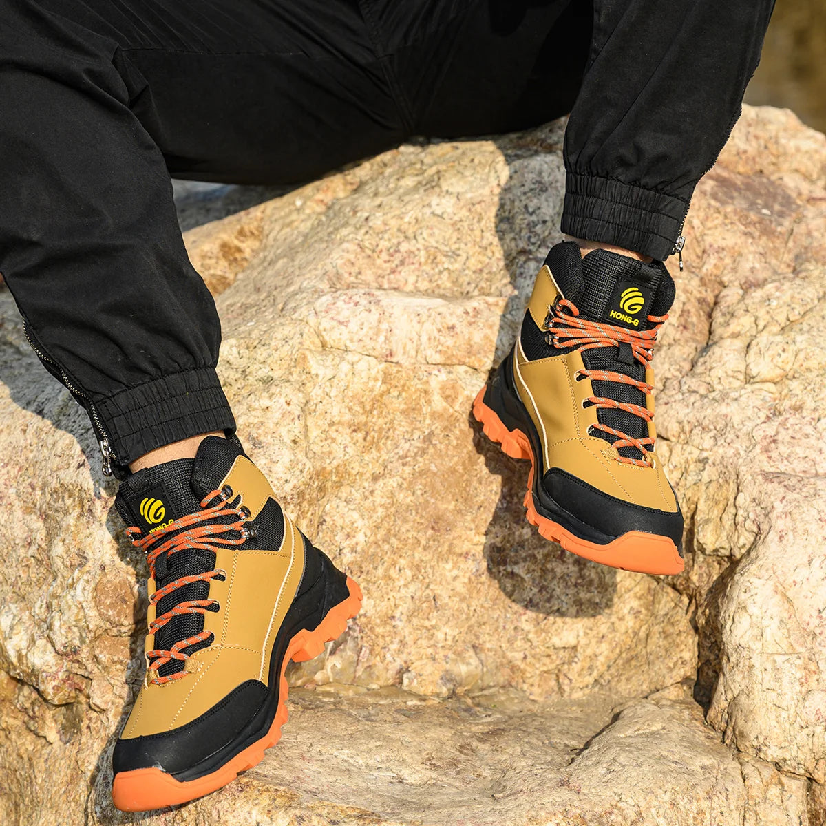 Men's Protective Work Safety Shoes Anti Puncture Steel Toe Breathable