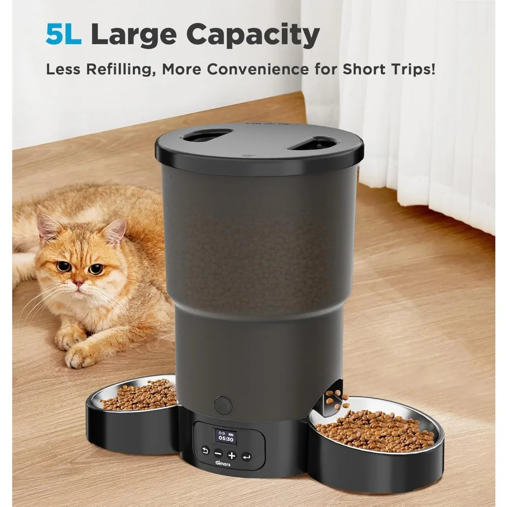 Automatic Cat Feeder for Multiple Pets with Programmable Meals