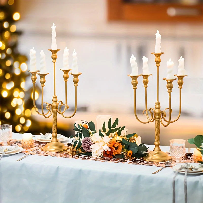 Iron Pillar Candle Holders For Weddings And Holiday Decor