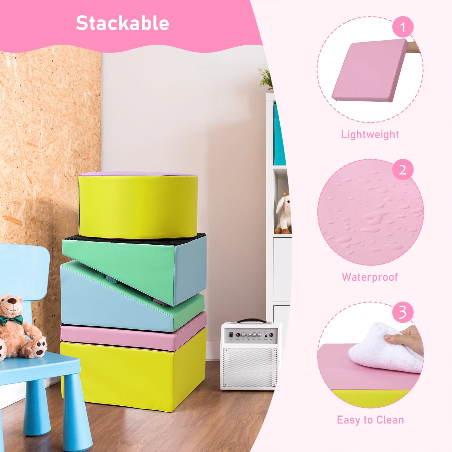 Foam Climbing Blocks for Toddlers and Preschoolers Play Set