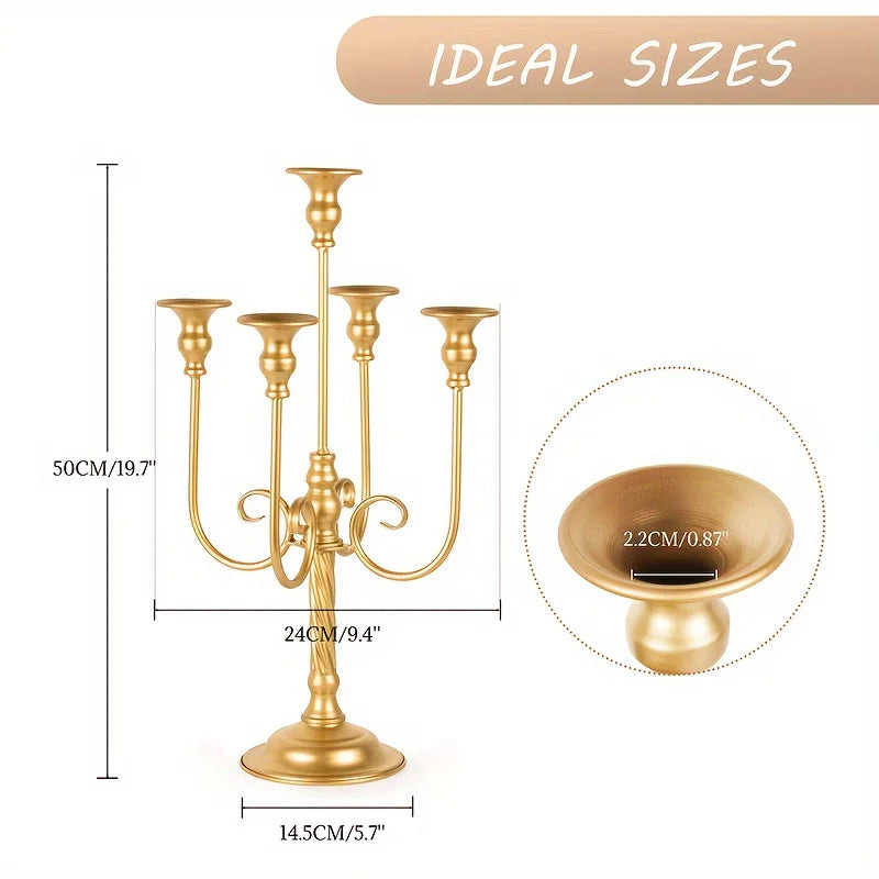 Iron Pillar Candle Holders For Weddings And Holiday Decor