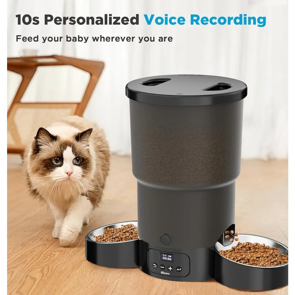 Automatic Cat Feeder for Multiple Pets with Programmable Meals