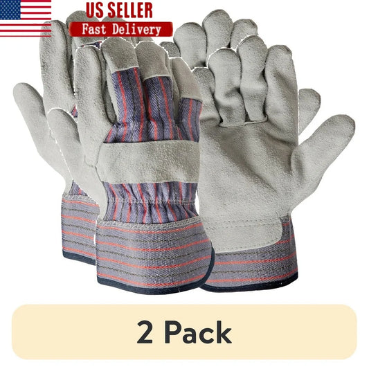 Durable Leather Palm Gardening Gloves Unisex Heavy Duty