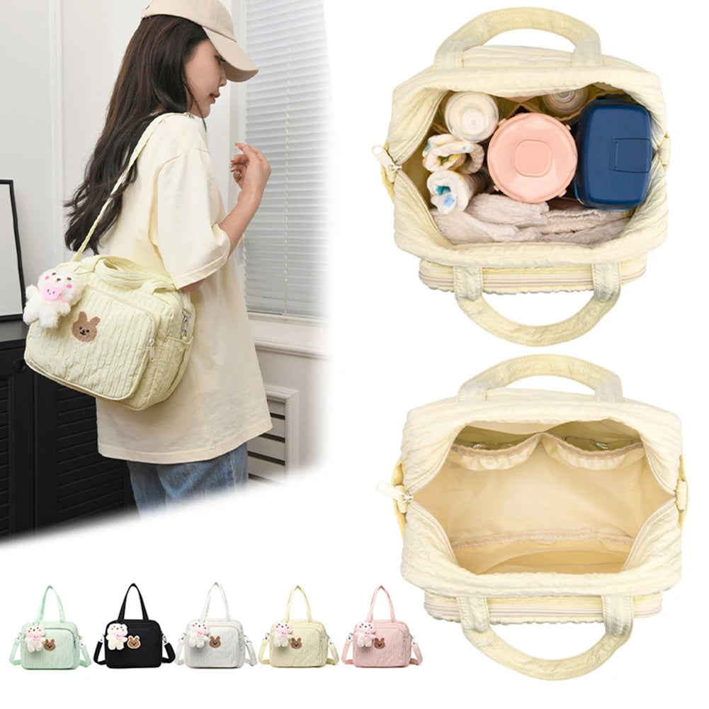 Cartoon Diaper Bag With Pendant Multi Function Organizer