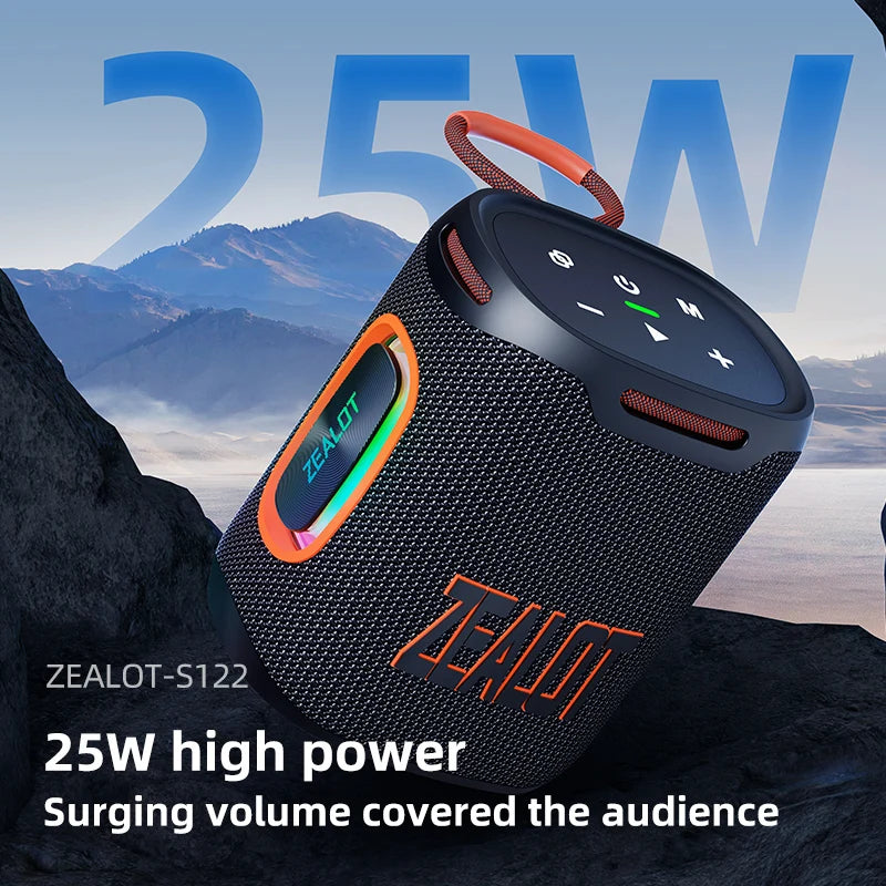 Zealot S122 Waterproof Bluetooth Speaker with HiFi Stereo Sound