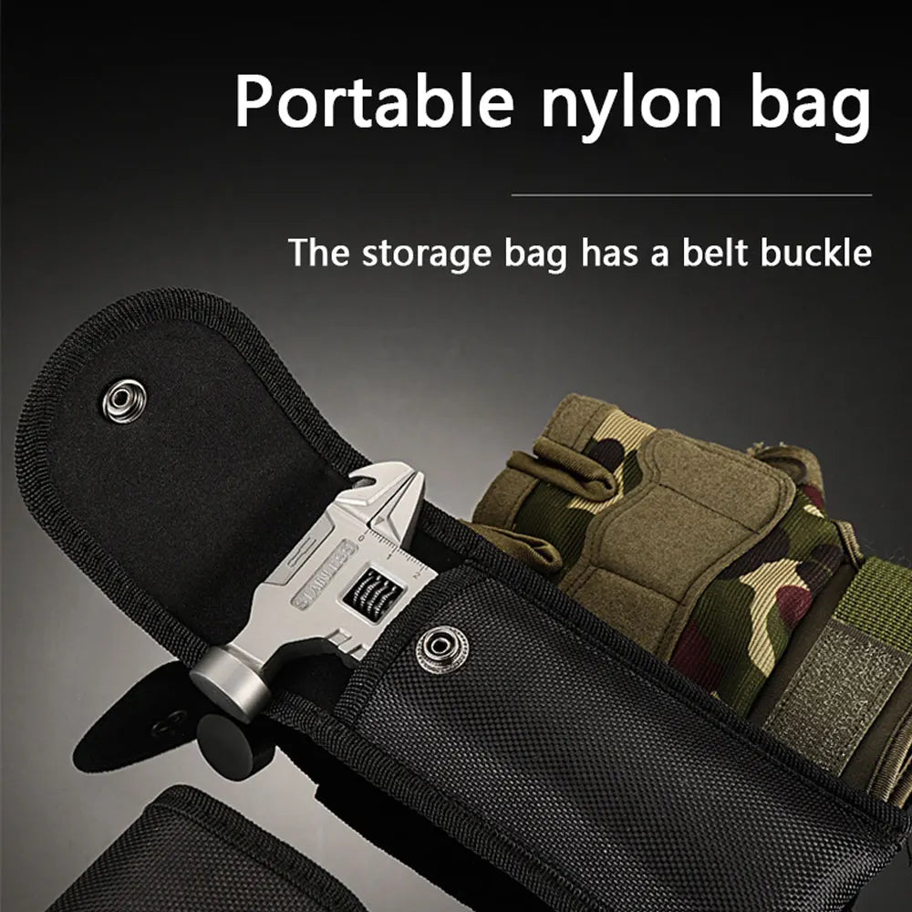 Multifunctional Camping Tool Hammer with Pliers and Wrench Combination