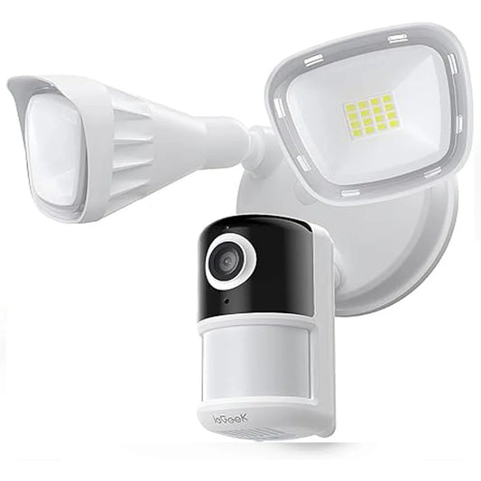 IeGeek 2K Wired Floodlight Security Camera with Motion Detection