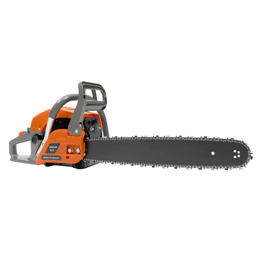 Gasoline Powered Chainsaw for Effortless Wood Cutting in Garden