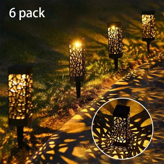 Solar Powered LED Garden Stake Lights for Outdoor Decoration