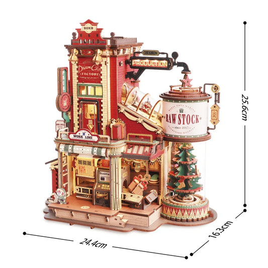Robotime Rokr Dream Factory 3D Wooden Puzzle Music Box
