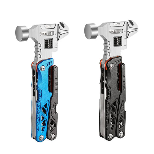 Multifunctional Camping Tool Hammer with Pliers and Wrench Combination