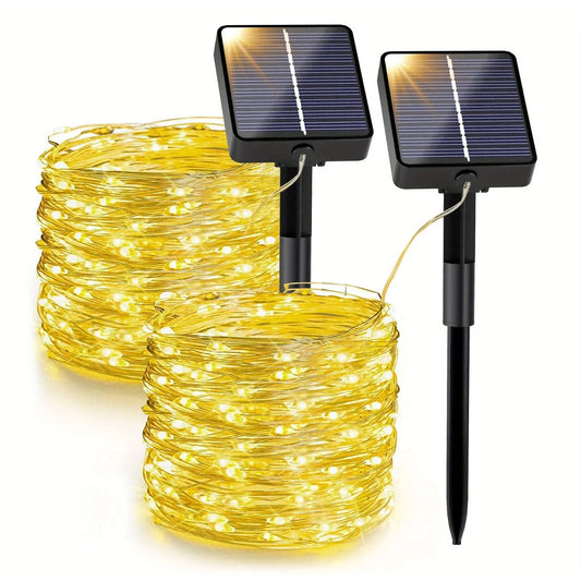 Solar String Lights Outdoor Waterproof Fairy Lights for Gardens