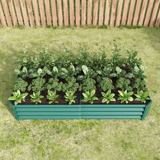 Metal Raised Garden Bed for Plants and Vegetables Outdoors