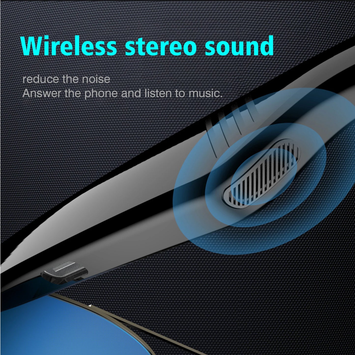 Smart Noise Reduction Glasses with Wireless Calls and Music