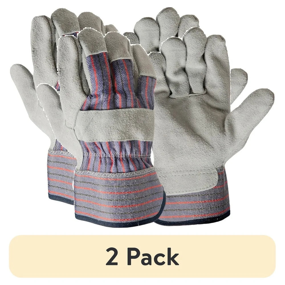 Durable Leather Palm Gardening Gloves Unisex Heavy Duty