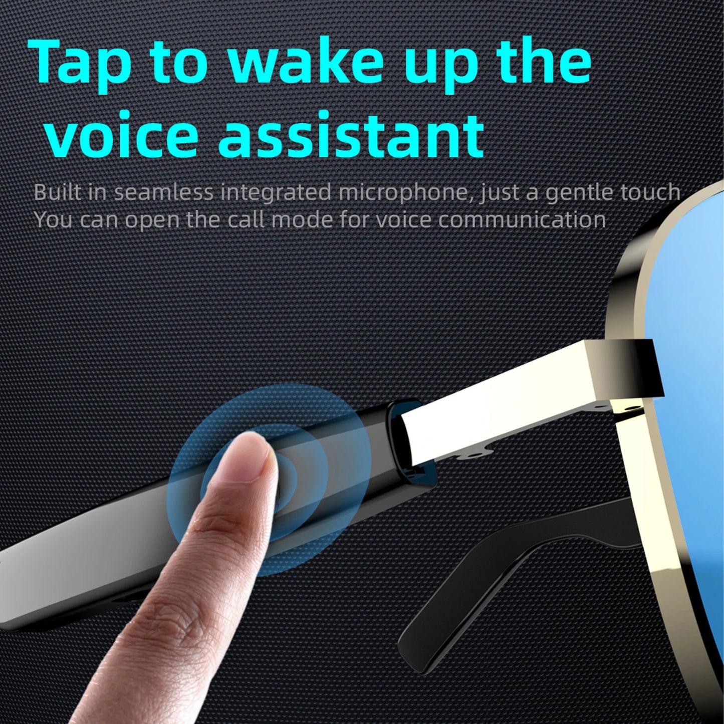 Smart Noise Reduction Glasses with Wireless Calls and Music