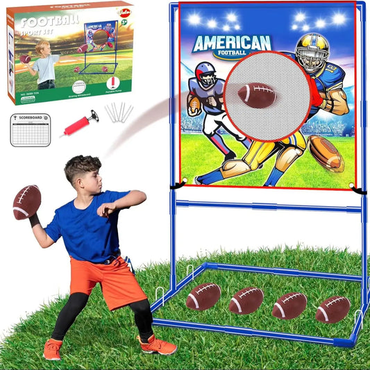 VATOS Rugby Football Toss Target Game Set for Kids